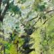 Huile sur carton par alice warder xxe sous bois