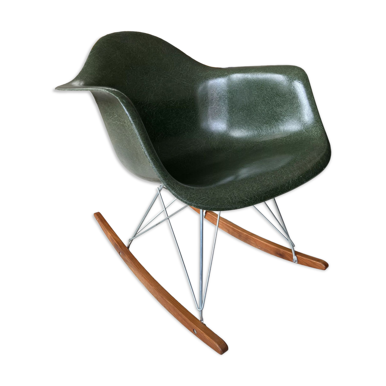 Rocking chair/Chaise à bascule fibre de verre de Charles & Ray Eames
