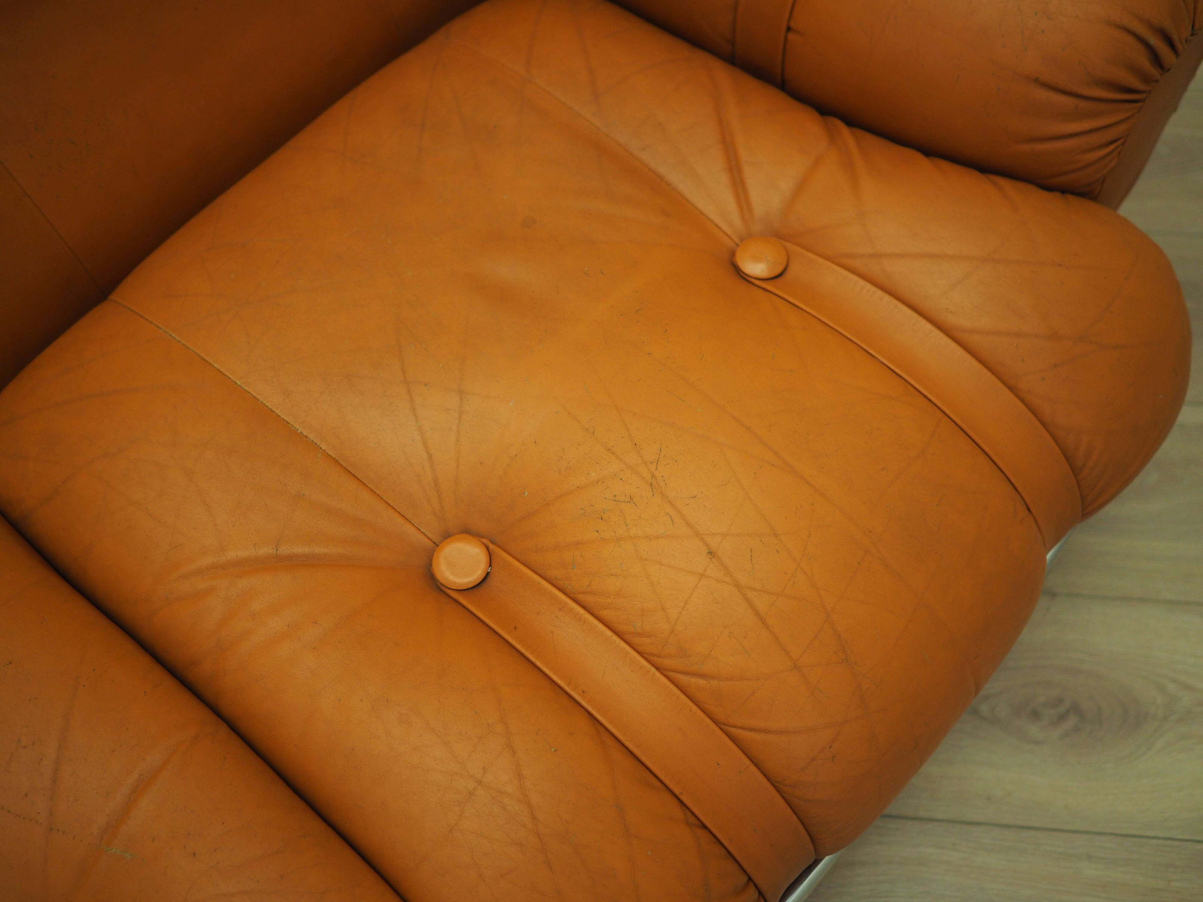 Orange sofa, Space Age design, 1960s, production: Italy