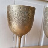Set of 4 Calisse Brass Glasses