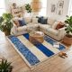 Handmade pure wool rug, custom size 150/250 cm.