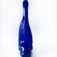 Vase poisson en verre bleu