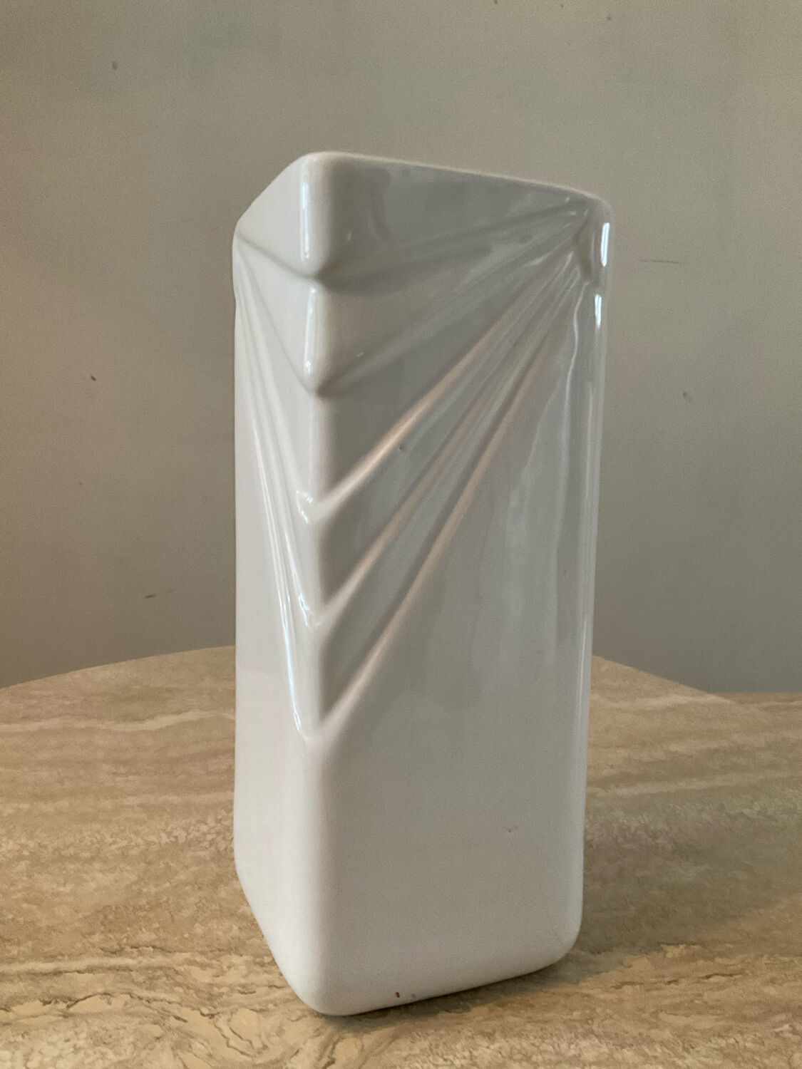 Vintage glazed ceramic vase