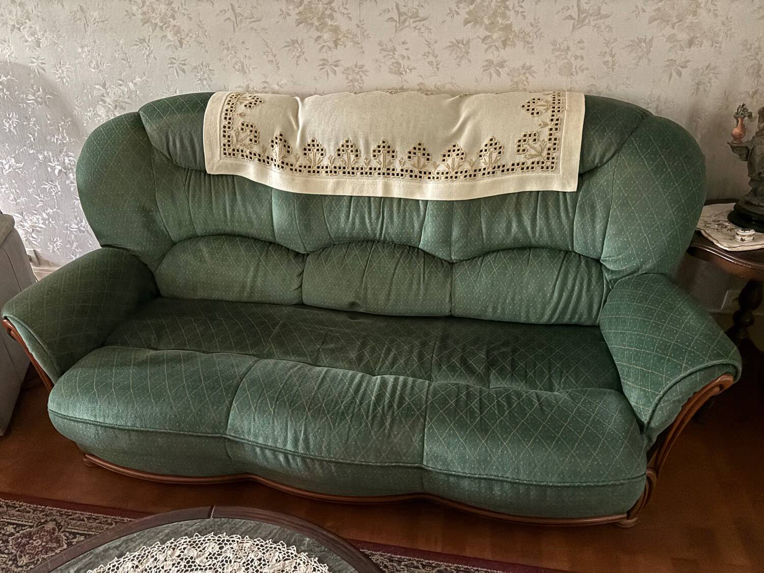 Convertible sofa with an armchair