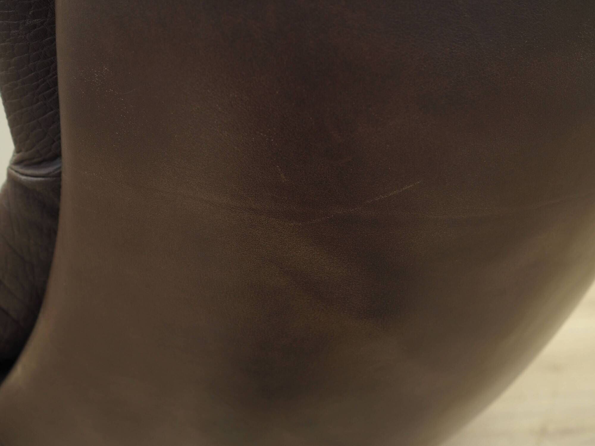 Leather swivel armchair, Danish design, 1960s, designer: H.W. Klein, manufacture: Bramin
