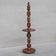 Geometric style oak french mid-century floor light