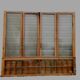 Set of four solid oak partition doors, 20th century