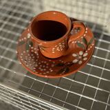 6 João Vale Terracotta Coffee Cups and Plates