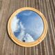 Round bamboo mirror