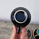 Black art deco bistro coffee cups