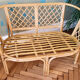 Vintage rattan bench