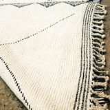 Carpet beni ouarain 100% virgin wool makes a new hand 140x220cm