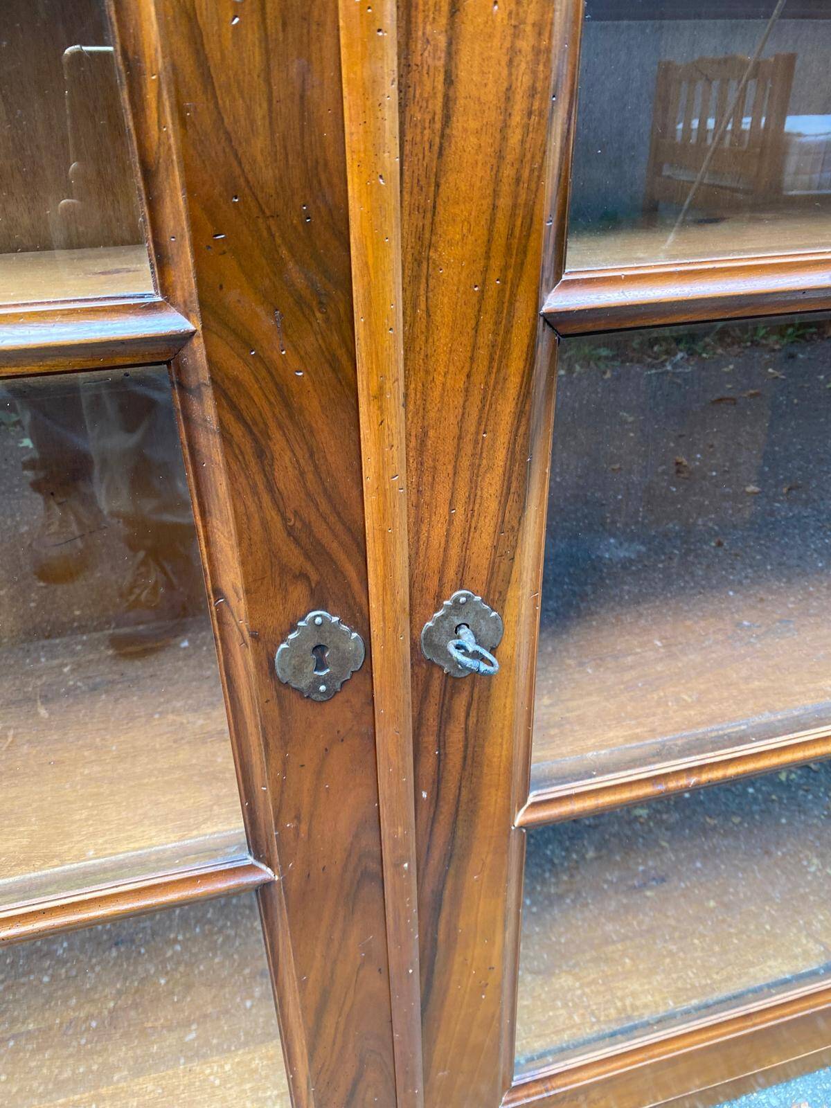 19th century Louis Philippe solid wood display case