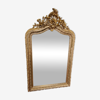 Miroir doré style Louis XV