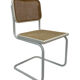Chaise design Cesca modèle b32 en blanc