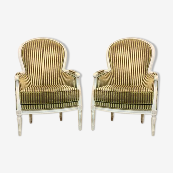 Pair of shepherdess chairs by Rosello Paris France
