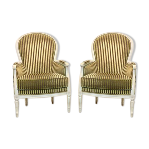 Paire de chaises bergère