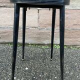 Vintage Scandinavian metal & formica stool 60s