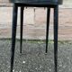 Vintage Scandinavian metal & formica stool 60s