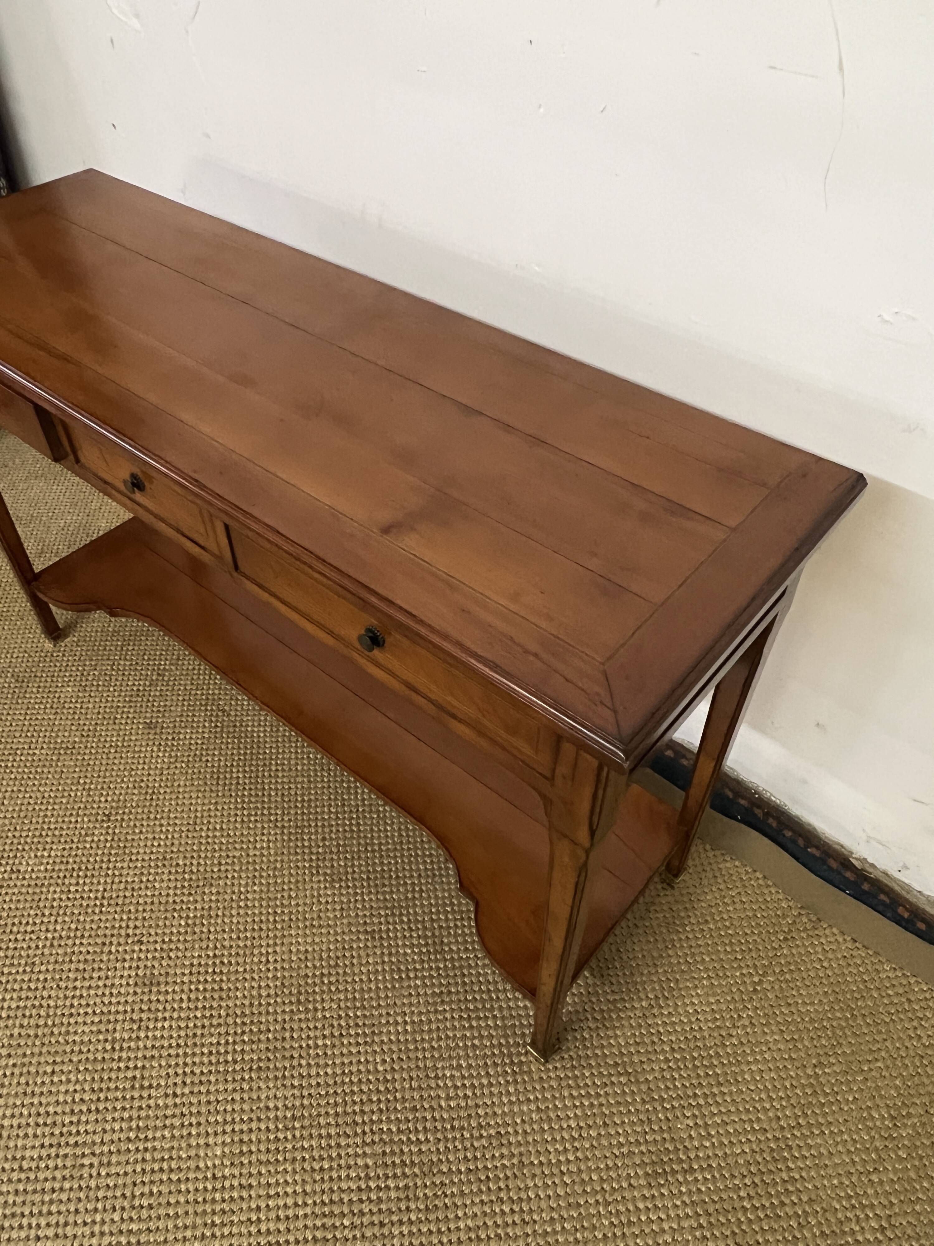 Console / server in Louis XV style cherry wood