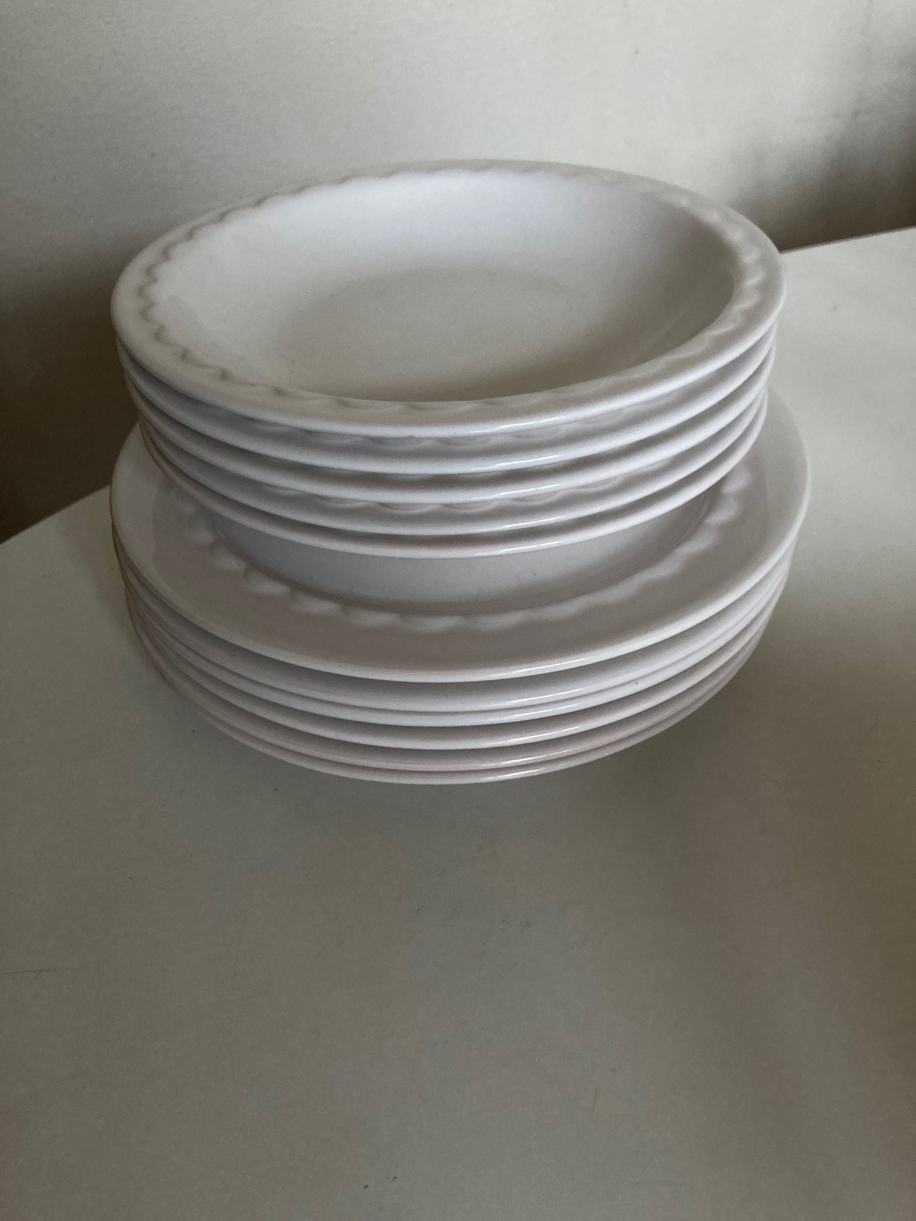 Set of 11 dessert plates and glazed earth cap 1970 by Pierre Motton for Gien