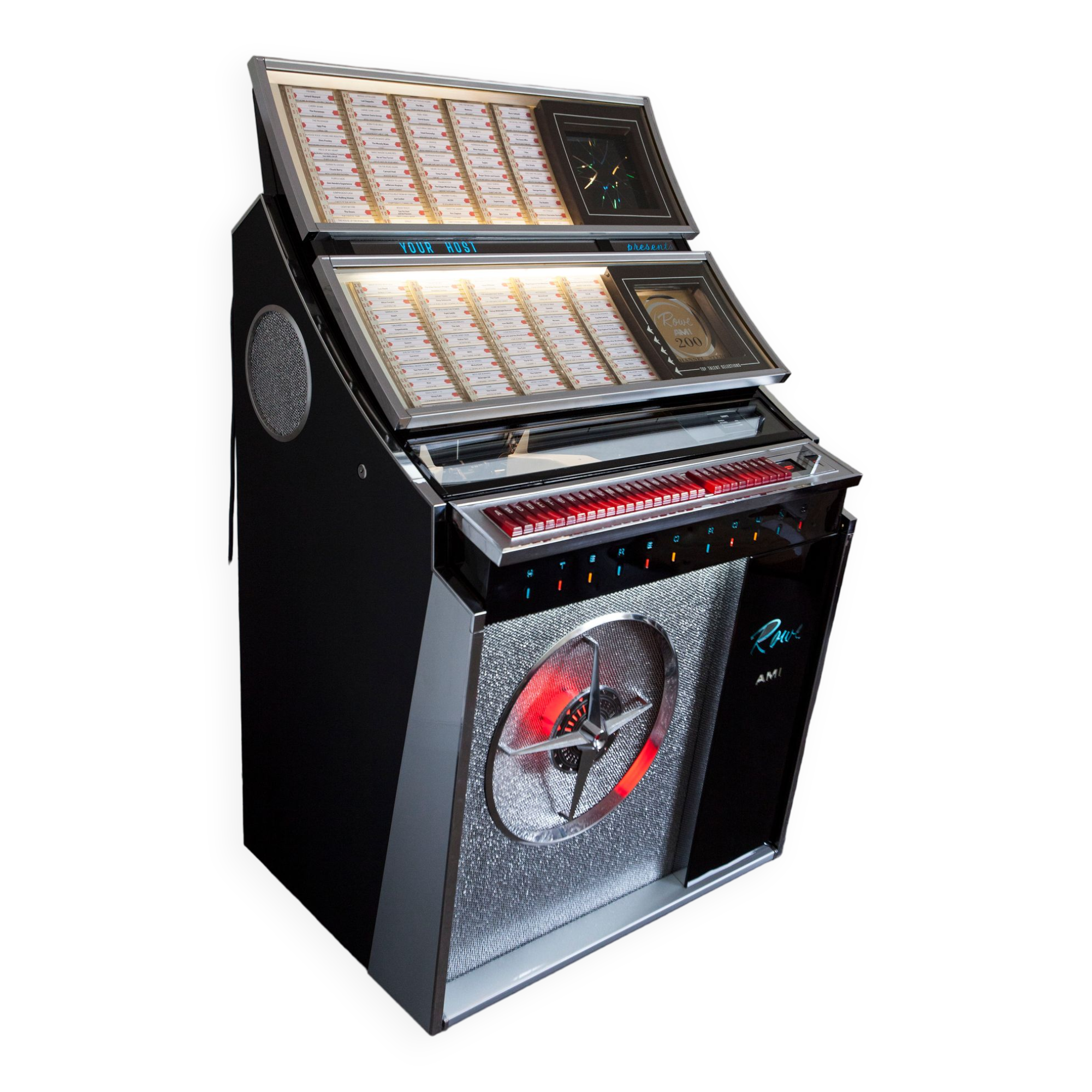 Jukebox Rowe friend from 1963 model"Jal" capa 100 vinyl compilation pop, rock, metal from 1950 to 1990