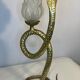Cobra snake lamp in bronze