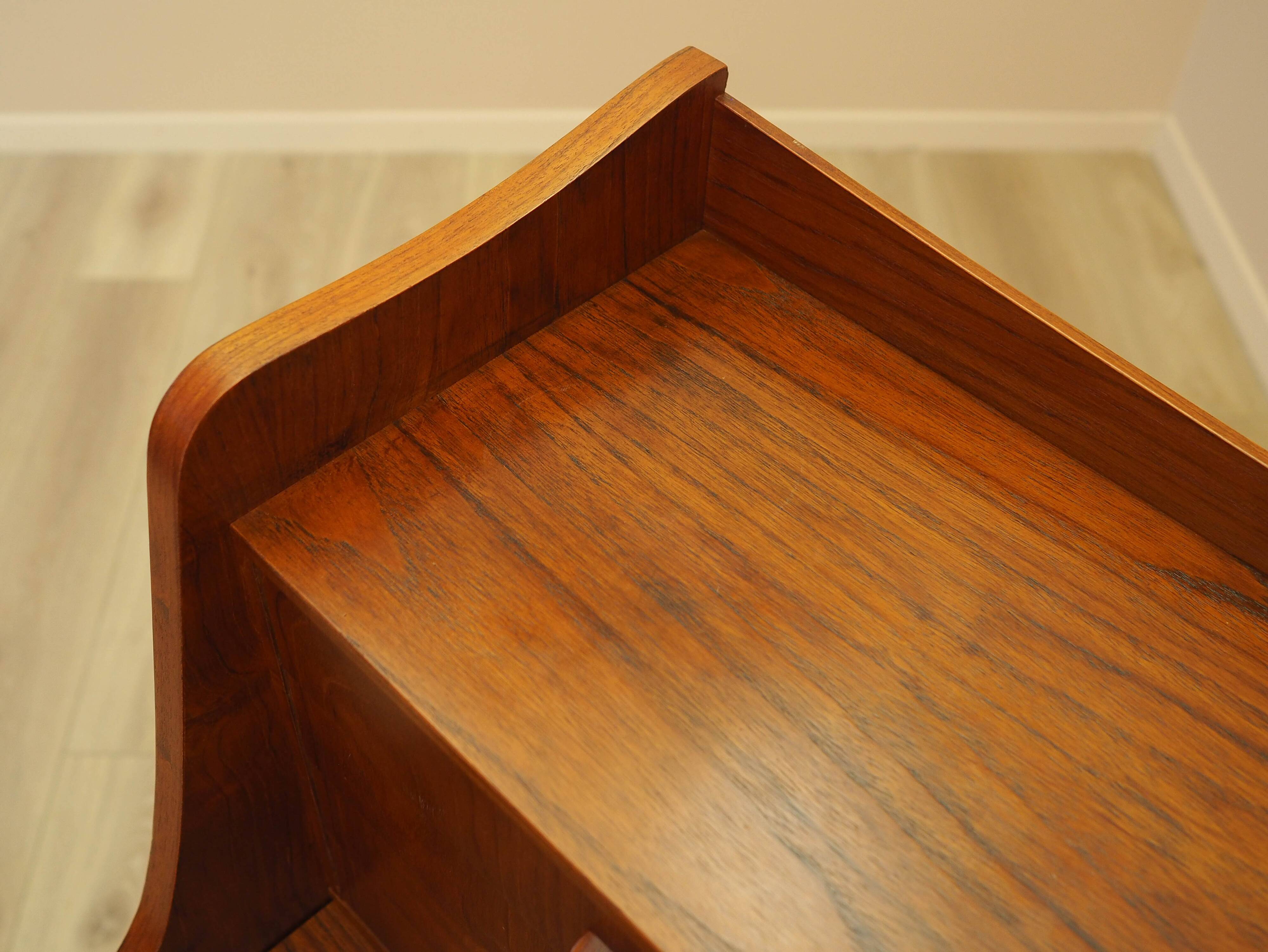 Bureau secrétaire en teck, design danois, années 1970, fabricant : AG Spejl Kobberbes