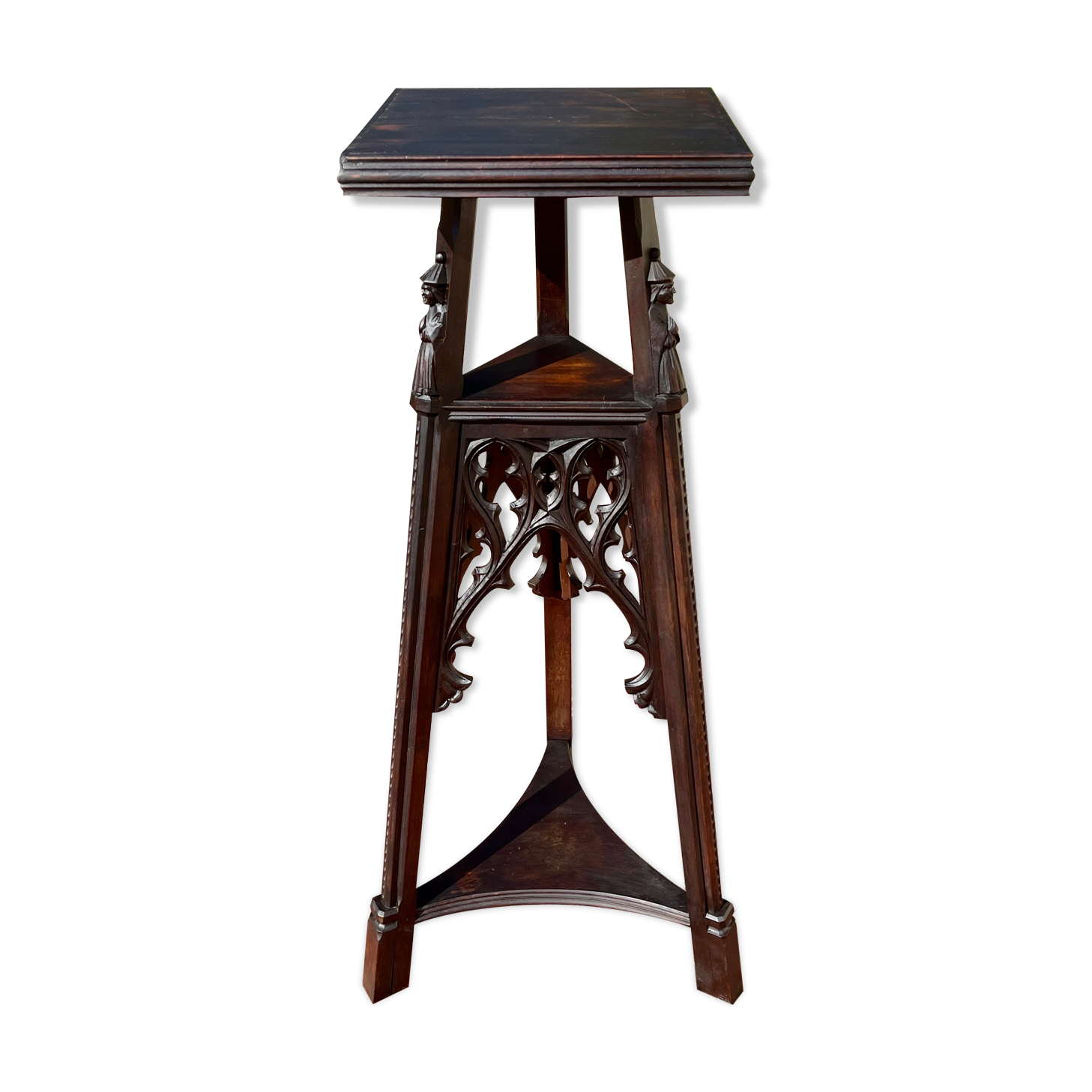 Neo-Gothic Walnut Saddle