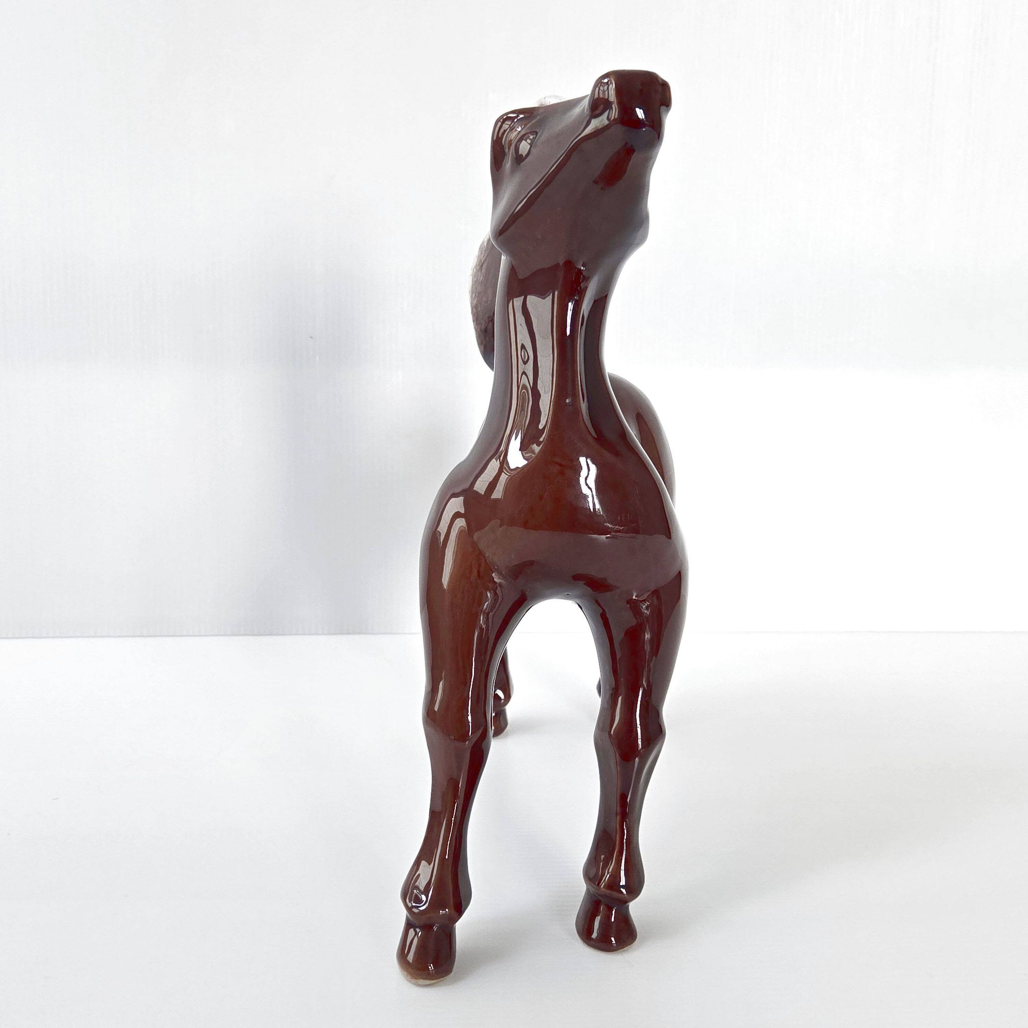 Cheval en céramique vintage 1960