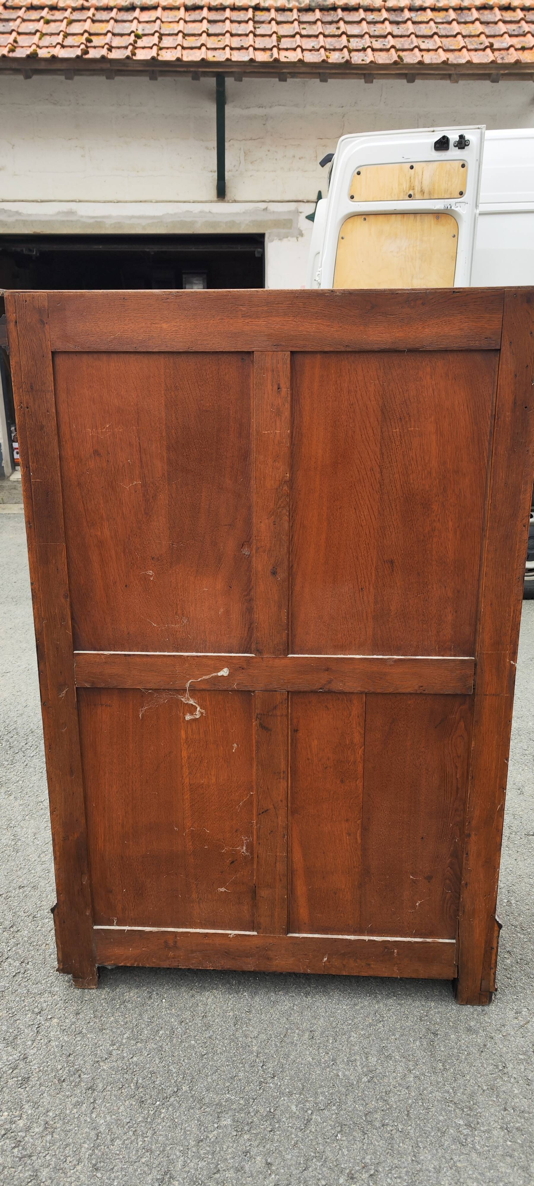 Old weekly organizer in elm burl 8 drawers