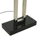 Lampadaire design Eichholtz Arlington en acier inoxydable avec base en granit 152 cm