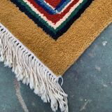 Rare Mongolian Rug 200x105 cm, Vintage Old Tribal