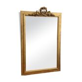 Mirror louis Philippe gilded pediment old fireplace 90x141cm