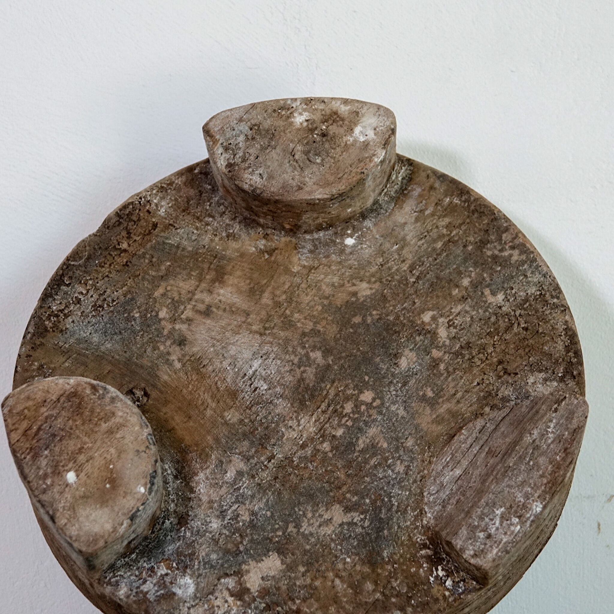 Carved wooden chapatis board