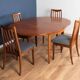 Retro Teak GPlan 1960s Fresco Dining Table & 4 Four Chairs By Victor Wilkins