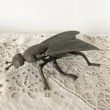 2 cendriers insectes mouches en métal années 50-60