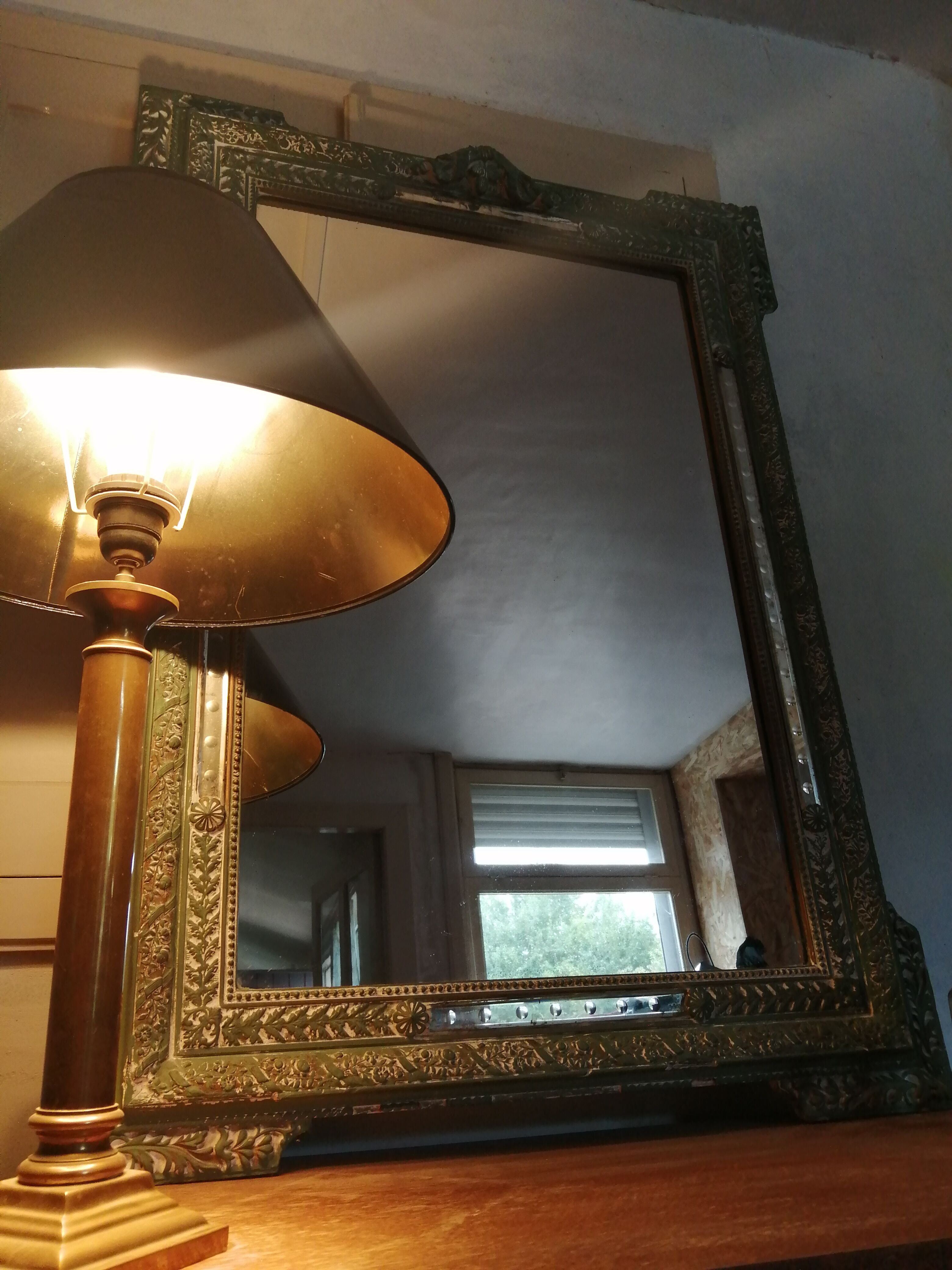Mirror mercury flat wood