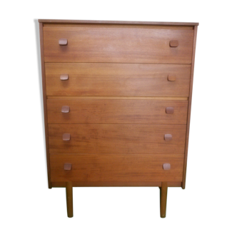 Vintage teak chest of drawers