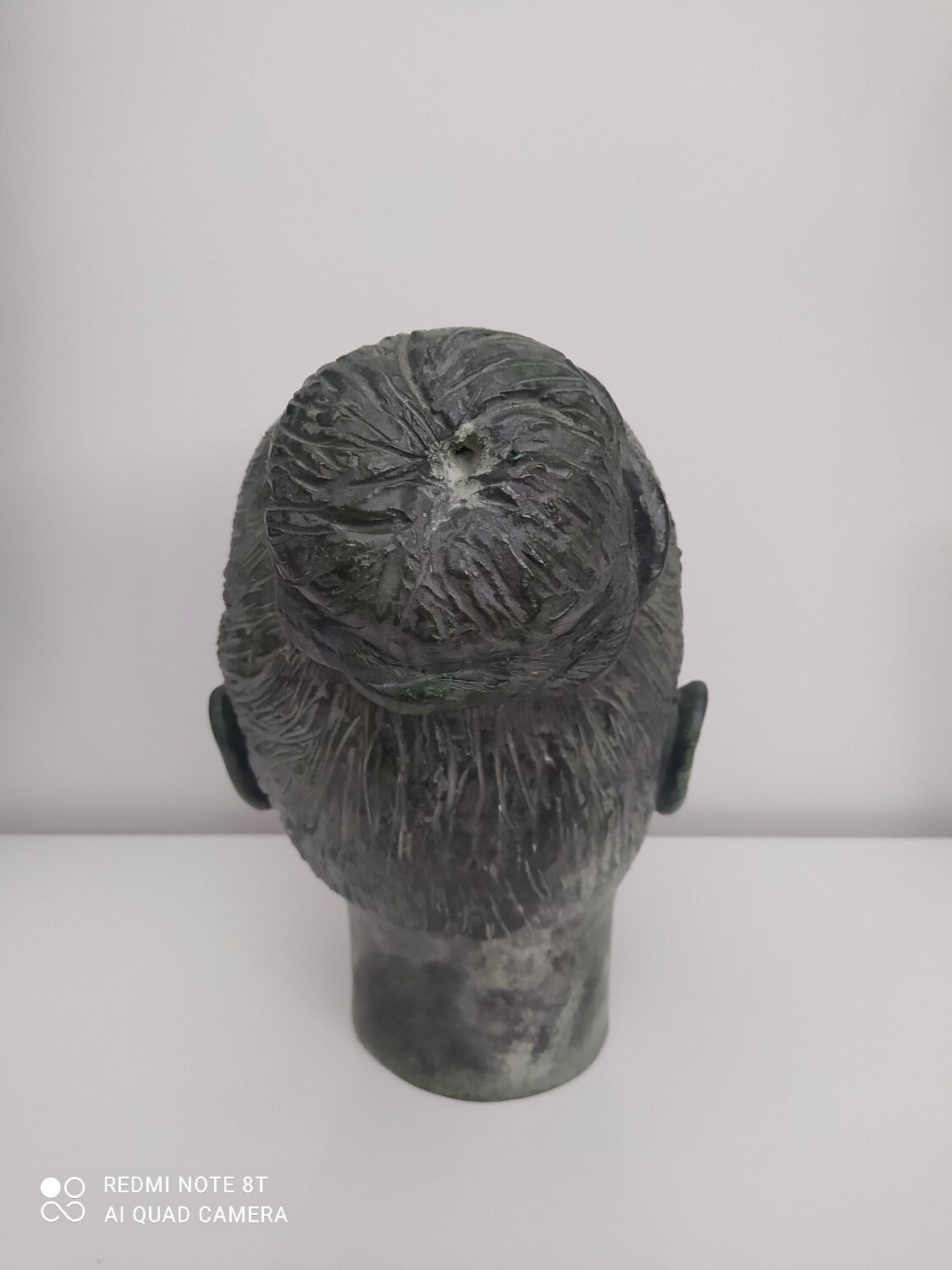 Sculpture face woman in plaster