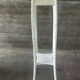Sellette ancienne en bois peint blanc – H 110 cm