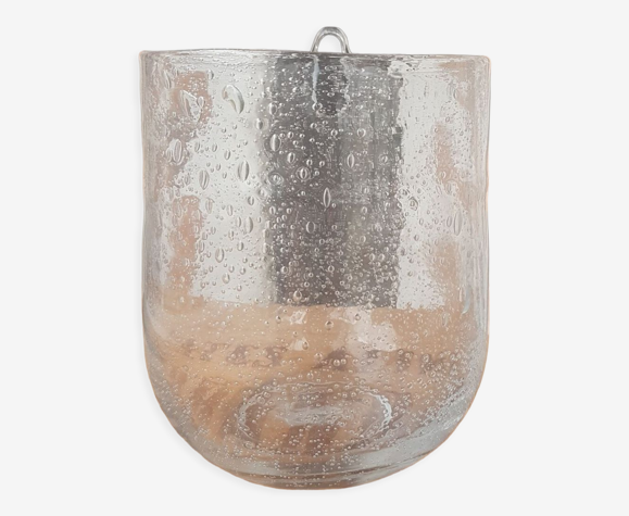 Vase terrarium verre bullé
