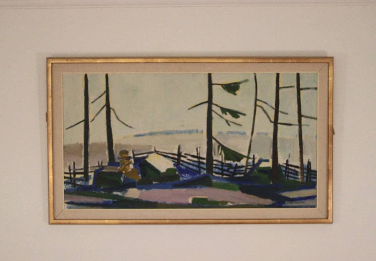 Winter day in the garden by Kåge Liefwendal 1960s