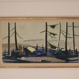 Winter day in the garden by Kåge Liefwendal 1960s