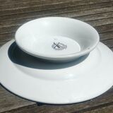 Porcelain fruit cup from the orchies earthenware factory moulin des loups rozoy model
