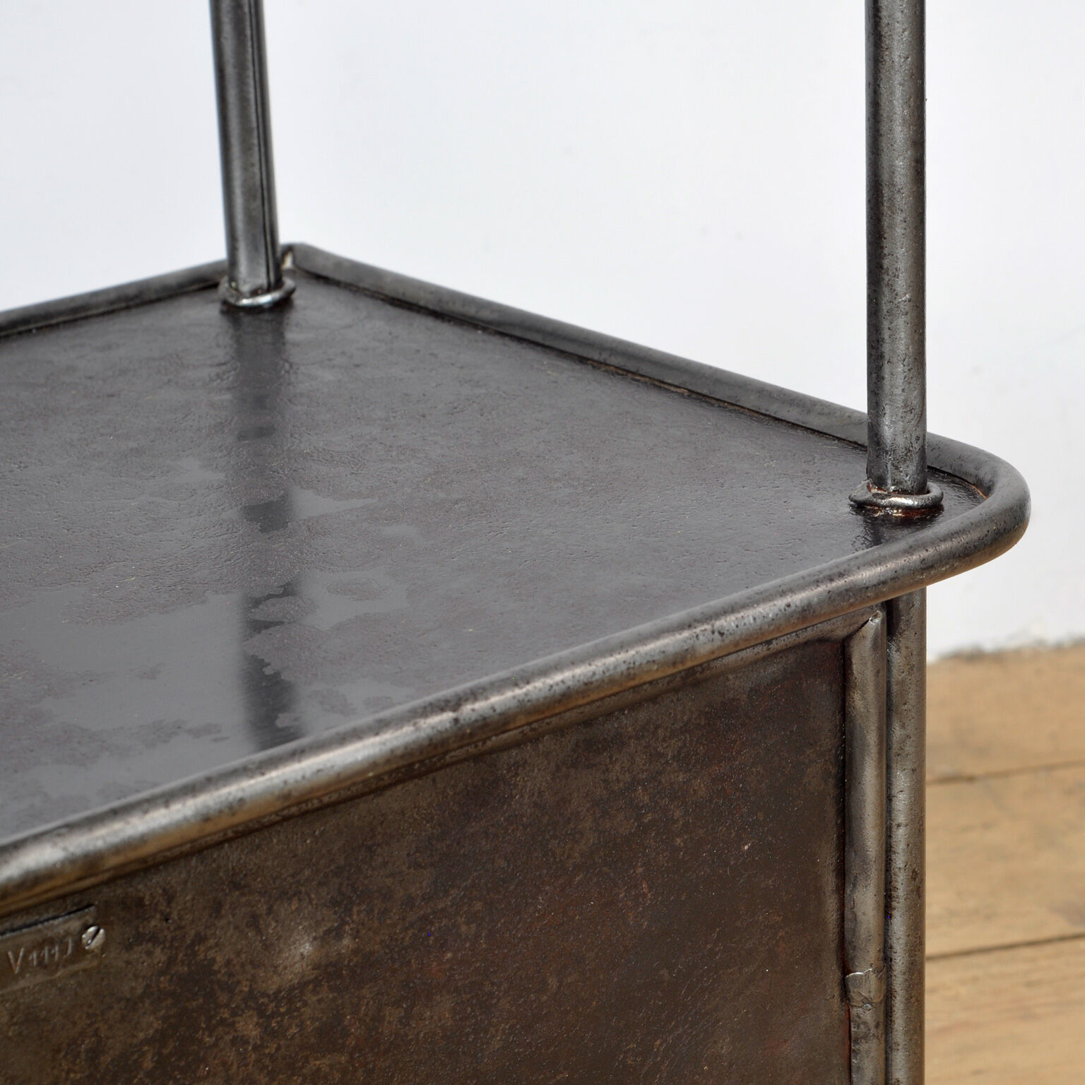 Set iron nightstand, 1920's