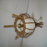 Rattan tripod lamp from the 50s