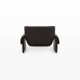 DS-2011 Armchair by De Sede, dark brown leather lounge