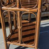 Rattan shelf bookcase