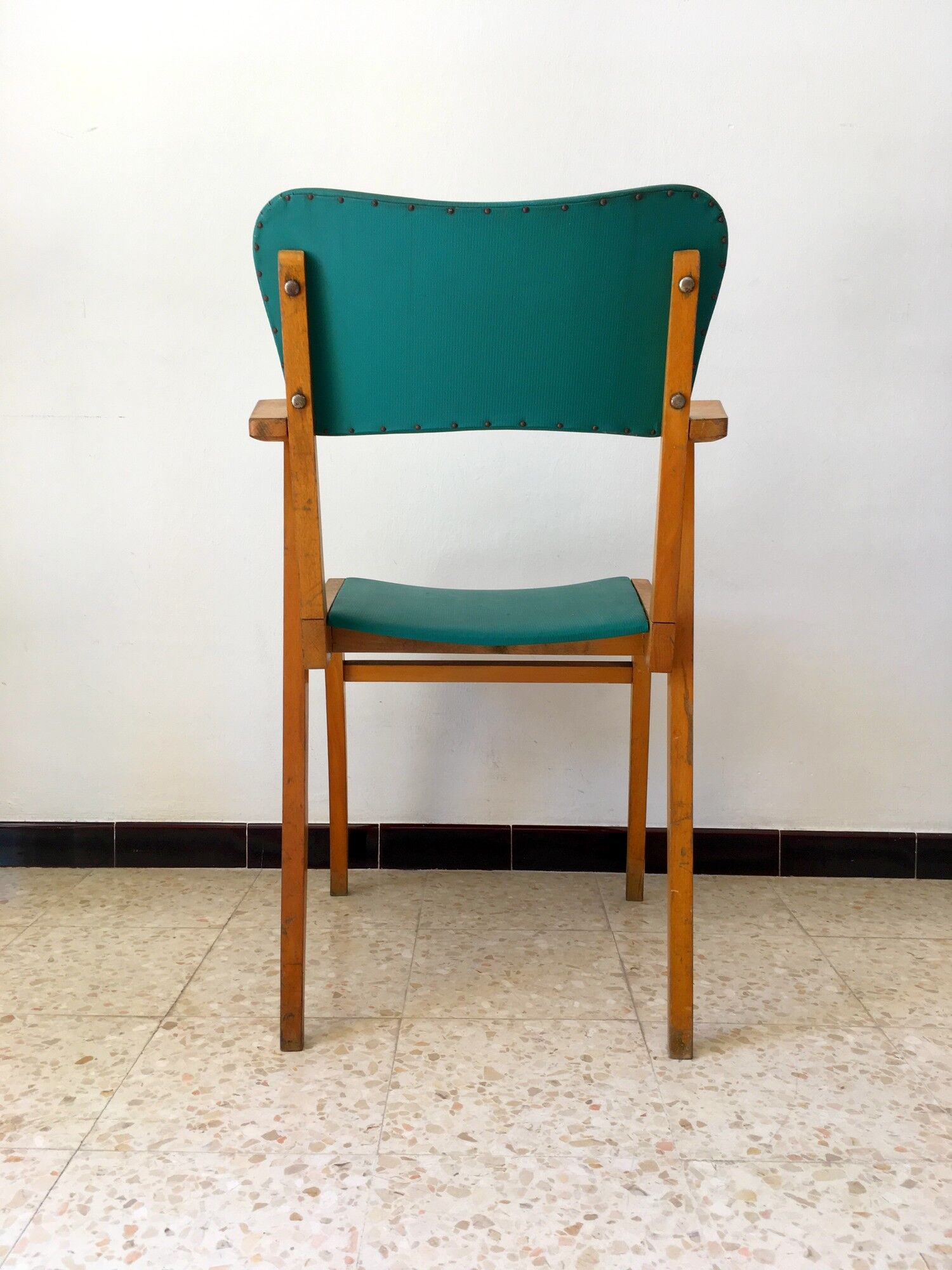 Vintage bridge armchair years 50